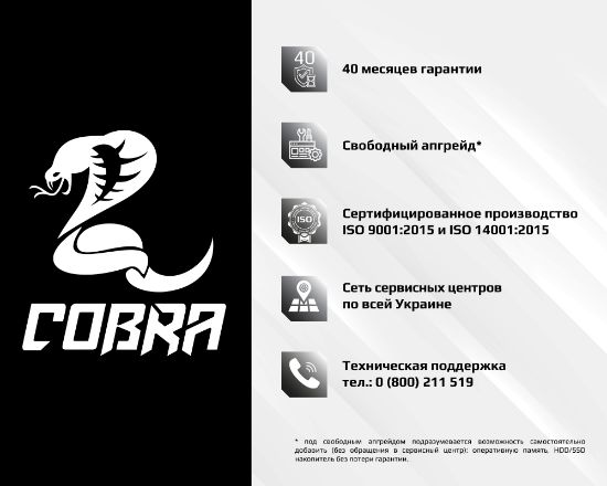  Зображення Персональний комп`ютер COBRA (I14F.16.S9.165.070) 